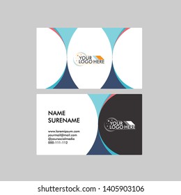 Modern simple business card template. Clean and creative design abstract background