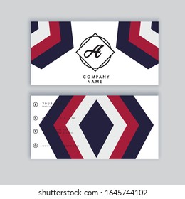 Modern simple business card template. Vector illustration EPS 10