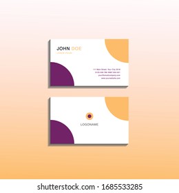 Modern and Simple Business Card Template Design