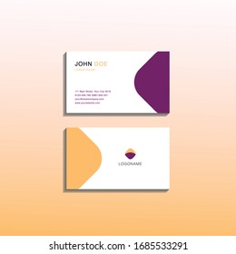 Modern and Simple Business Card Template Design
