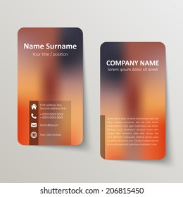 Modern simple business card template.