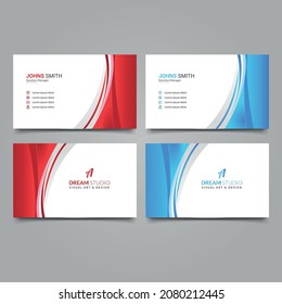 Modern simple business card template