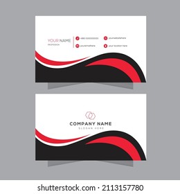 Modern simple business card template