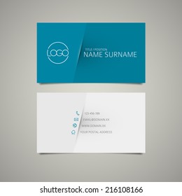 Modern Simple Business Card Template With Place For Your Company Name