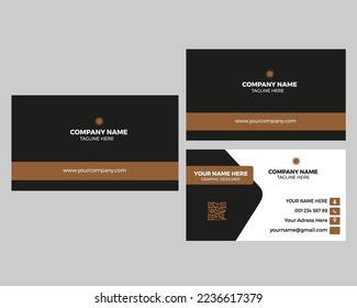 Plantilla moderna de tarjeta de visita simple
