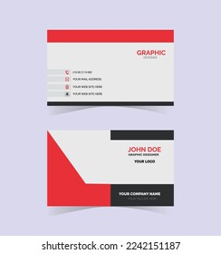 Modern simple business card template