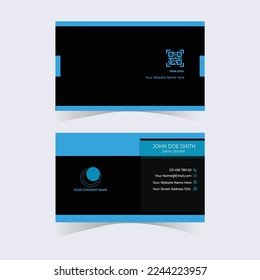 Modern simple business card template