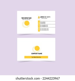 Modern simple business card template