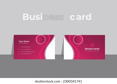 Modern simple  business card template. Modern Horizontal business Card design template.  Creative layout vector background. Corporate business card. Personal name card design template. 