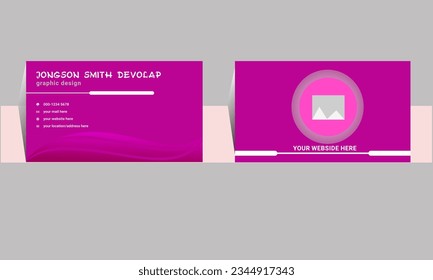 Modern and simple business card template, 
corporate clean style, Professional and 
Creative Business Card Template
