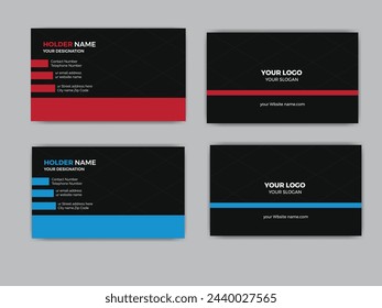 Modern and Simple Business card template design for corporate business
