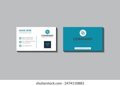 Modern and simple Business Card Template For company Corporate Style, Creative And Simple business card design