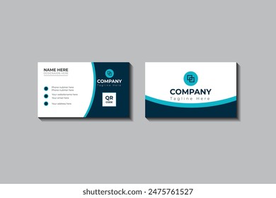  Modern and simple Business Card Template For company Corporate Style, Creative And Simple business card design