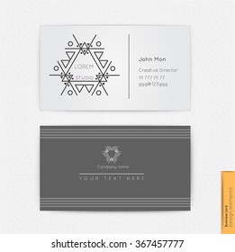 Modern simple business card template 