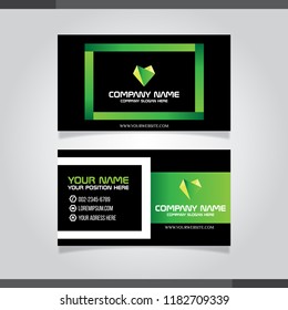 Modern simple business card vector template
