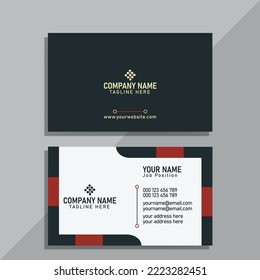 Modern simple business card,Creative and professional,Creative vector or template or business card.