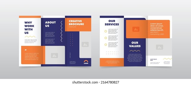 Modern Simple Business Trifold Brochure Design Template