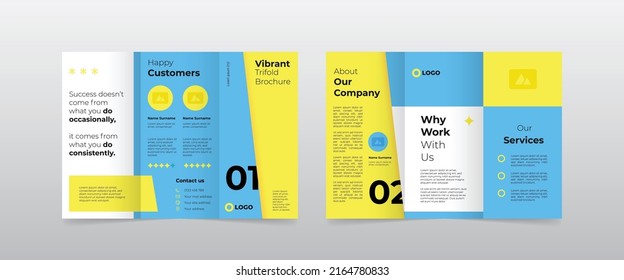 Modern Simple Business Trifold Brochure Design Template