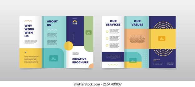 Modern Simple Business Trifold Brochure Design Template