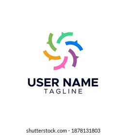 modernes und einfaches Chat-Logo-Design