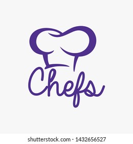 Modern and simple Chef logo template