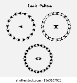 Modern Simple Circle Frame Pattern Vintage