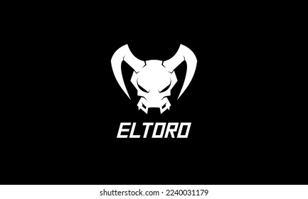 Modern, simple and clean logo about a Bull. Vector Illustration