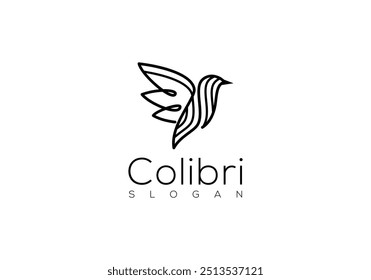 Modern, Simple, Clean and Minimalist Bird Logo Vector.