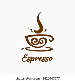 Modern and simple Coffee logo template