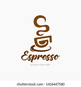 Modern and simple Coffee logo template