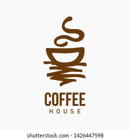 Modern and simple Coffee logo template