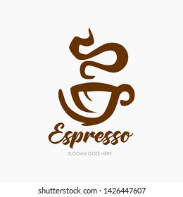 Modern and simple Coffee logo template
