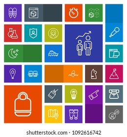 Modern, simple, colorful vector icon set with moon, electric, boat, bag, surfer, water, night, work, internet, success, development, website, nature, mountain, leather, landscape, style, paper,  icons