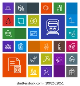Modern, simple, colorful vector icon set with classic, cap, head, success, growth, concept, hat, technology, pipe, web, arrow, stereo, train, railway, development, package, industry, vintage icons