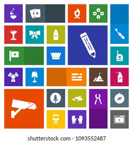 Modern, simple, colorful vector icon set with white, web, sea, crown, sound, pencil, sign, national, surveillance, royal, seafood, graffiti, grunge, food, pen, communication, microphone, flag icons