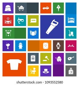 Modern, simple, colorful vector icon set with headwear, pull, flame, table, family, saw, construction, mouth, newborn, up, fashion, cap, scuba, poker, work, dinner, mask, play, judge, delivery icons