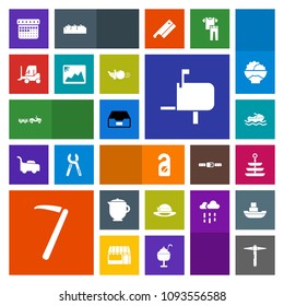 Modern, simple, colorful vector icon set with schedule, business, transport, car, hat, motel, delivery, box, food, tool, day, timetable, photo, ship, mail, document, wrench, cargo, shipping, tea icons