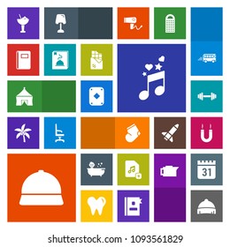 Modern, simple, colorful vector icon set with add, style, file, page, drink, kid, poker, energy, paper, alcohol, circus, chocolate, tent, sign, gym, game, menu, note, hat, child, sound, glass icons