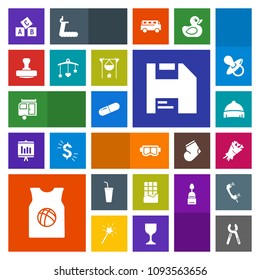 Modern, simple, colorful vector icon set with cold, tool, repair, dessert, trailer, stamp, sport, water, sea, juice, basketball, medical, headwear, journey, service, drink, pill, clothing, mark icons