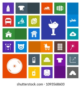 Modern, simple, colorful vector icon set with vintage, house, architecture, phone, cell, magic, carriage, alcohol, sunrise, cocktail, camp, real, web, nature, pram, adventure, sunset, wand, sun icons