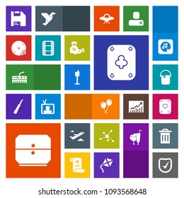 Modern, simple, colorful vector icon set with sweet, atom, celebration, molecule, house, sound, security, entertainment, game, chemistry, food, computer, lollipop, movie, travel, check, painter icons