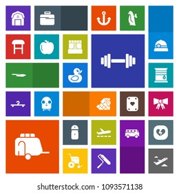 Modern, simple, colorful vector icon set with plane, curtain, fashion, comfortable, map, farming, staple, natural, spice, child, barn, wood, airplane, duck, suit, travel, vehicle, home, food icons