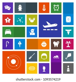 Modern, simple, colorful vector icon set with meat, cake, ninja, airplane, child, sweet, samurai, galaxy, summer, leaf, tropical, weapon, baby, helmet, planet, palm, car, belt, dessert, worker icons