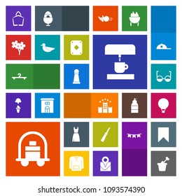 Modern, simple, colorful vector icon set with chess, play, cherry, child, parachute, flower, animal, sakura, bed, sandbox, strategy, sale, luggage, kitchen, fashion, eye, knife, bird, sand, sky icons