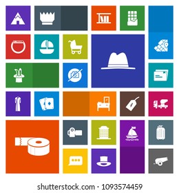 Modern, simple, colorful vector icon set with gun, file, interior, home, smart, architecture, adhesive, cannon, document, gadget, travel, camp, cabinet, tent, photo, watch, magic, time, city, no icons