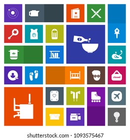 Modern, simple, colorful vector icon set with glass, parachuting, store, food, wine, soft, bed, parachute, book, audio, cotton, banner, desk, extreme, bicycle, system, bike, game, table, jump icons