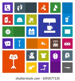 Modern, simple, colorful vector icon set with baby, kitchen, night, test, science, machine, sign, child, weapon, pillow, japan, shirt, new, paper, clothing, wheelchair, book, music, astronomy icons