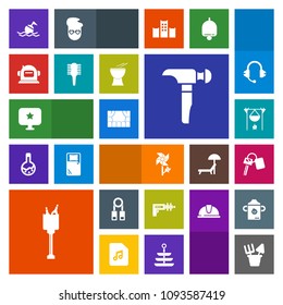 Modern, simple, colorful vector icon set with bonfire, flame, help, toy, lifebuoy, war, wine, theater, flower, blossom, car, presentation, person, space, computer, key, science, life, fireplace icons