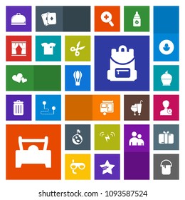 Modern, simple, colorful vector icon set with heart, air, earth, trailer, bag, valentine, add, space, nature, member, hot, romance, love, curtain, house, restaurant, interior, human, school, pie icons