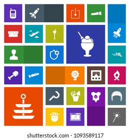 Modern, simple, colorful vector icon set with nature, user, magic, cream, farming, telephone, flower, sickle, food, profile, pie, cake, ice, dessert, harvest, harvesting, campfire, flight, hot icons